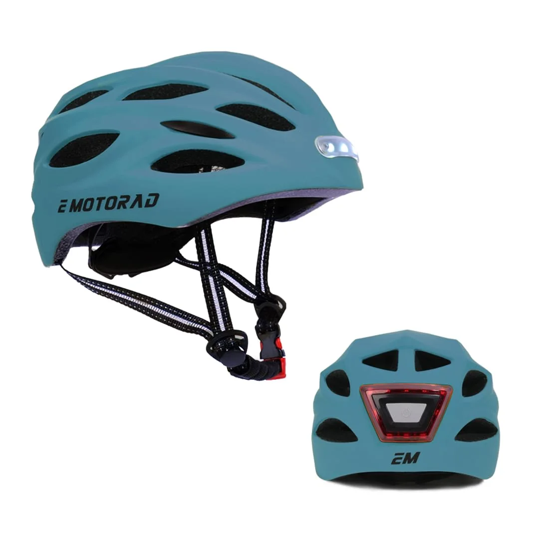 EMOTORAD Casco con Luz LED Delantera y Trasera foto 8
