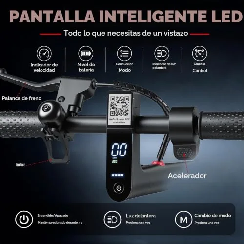 WQCJL W4 Patinete Eléctrico Plegable foto 4